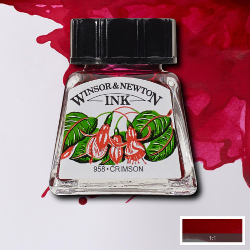 Image of Tusch Winsor & Newton 14ml  Crimson 203 (6F) 1005203 094376896459
