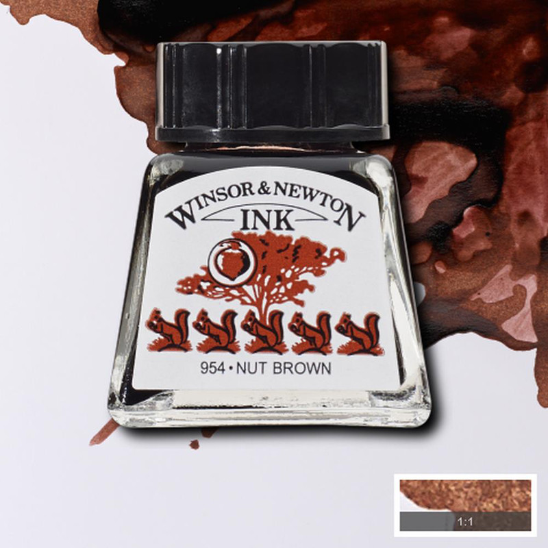 Image of Tusch Winsor & Newton 14ml  Nut brown 441 (6F) 1005441 094376896473