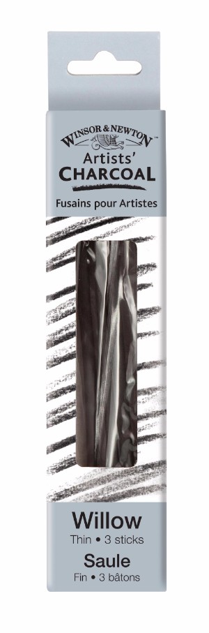 Image of Ritkol Winsor & Newton Willow charcoal thin 3p 7005169 094376896688