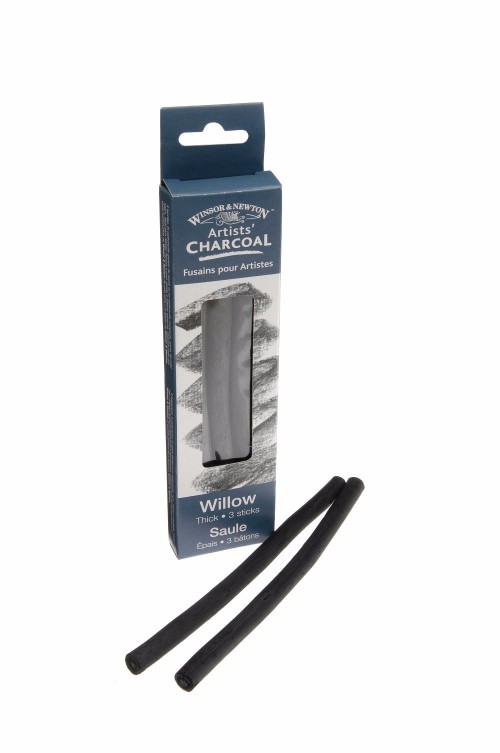 Image of Ritkol Winsor & Newton Willow charcoal  thick 3p 7005171 094376896701