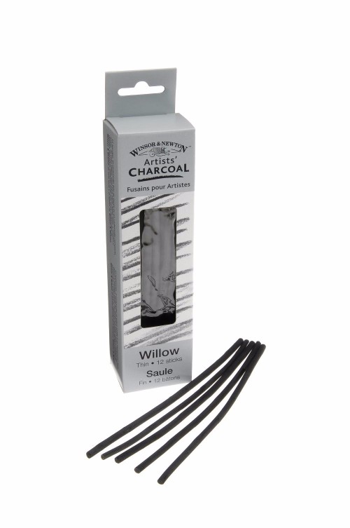 Image of Ritkol Winsor & Newton Willow charcoal thin 12-p 7005172 094376896718