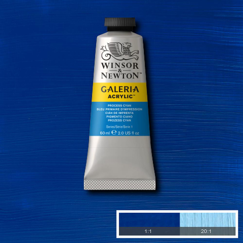 Image of Akrylfärg Galeria 60ml  Process cyan 535 (3F) * 2120535 094376899528