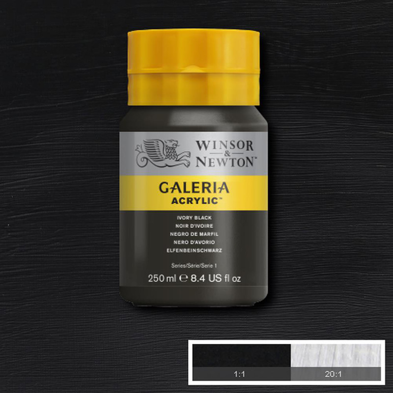 Image of Akrylfärg Galeria 250ml  Ivory black 331 2137331 884955101155