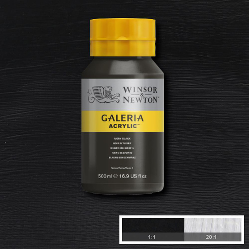 Image of Akrylfärg Galeria 500ml  Ivory black 331 2150331 094376899801