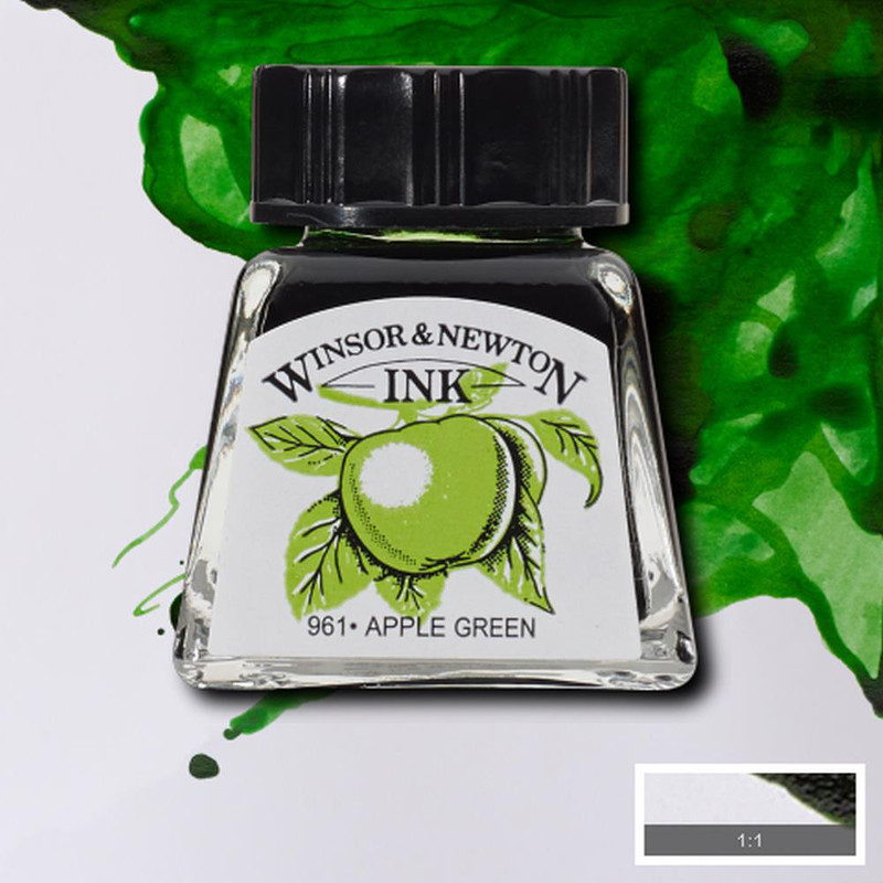 Image of Tusch Winsor & Newton 14ml  Apple green 011 (6F) 1005011 094376899870