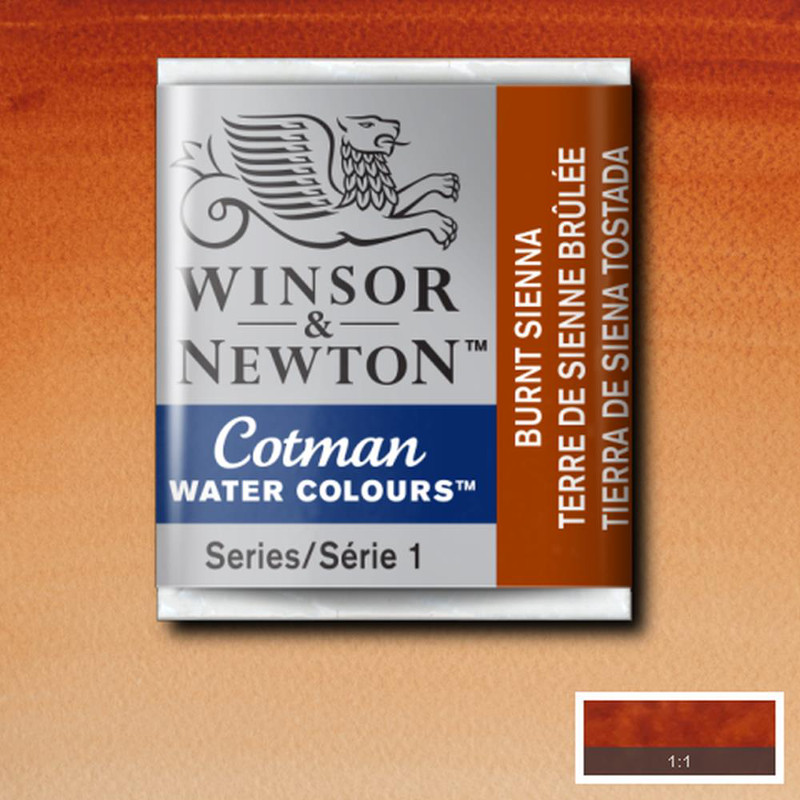 Image of Akvarellfärg Cotman 1/2-kopp  Burnt sienna 074 0301074 094376901436