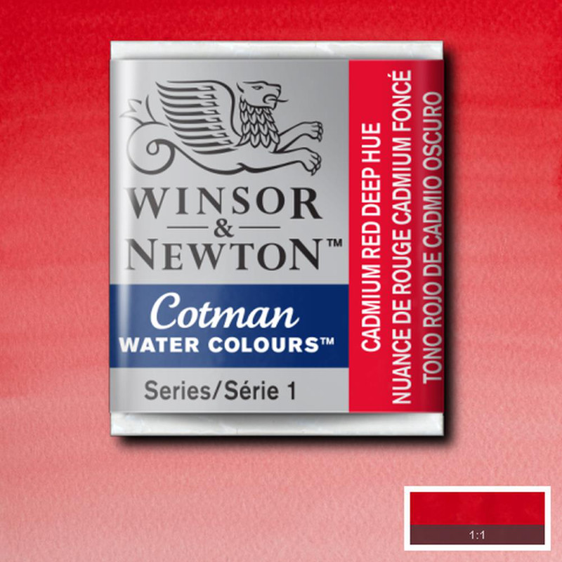 Image of Akvarellfärg Cotman 1/2-kopp  Cadmium red deep hue 098 0301098 094376901474