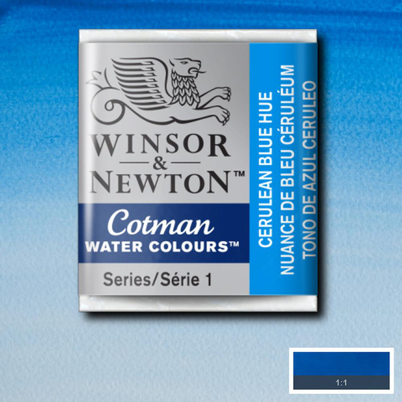 Image of Akvarellfärg Cotman 1/2-kopp  Cerulean blue hue 139 0301139 094376901511