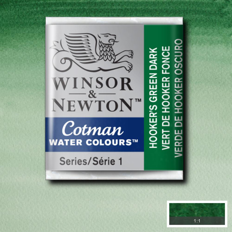 Image of Akvarellfärg Cotman 1/2-kopp  Hooker’s green 312 0301312 094376901573