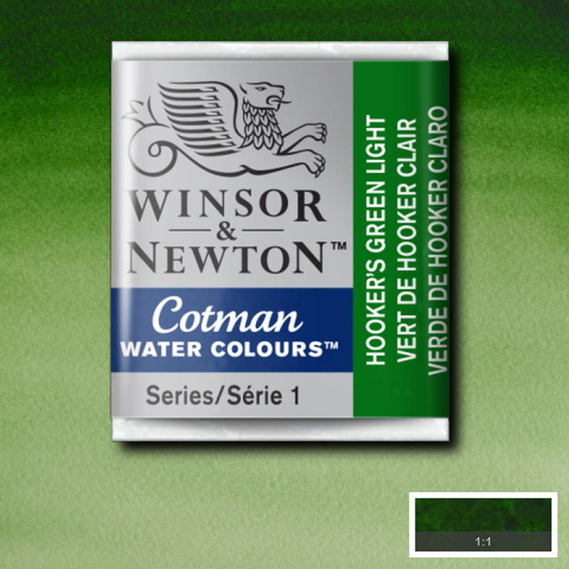 Image of Akvarellfärg Cotman 1/2-kopp  Hooker’s green light 314 0301314 094376901580