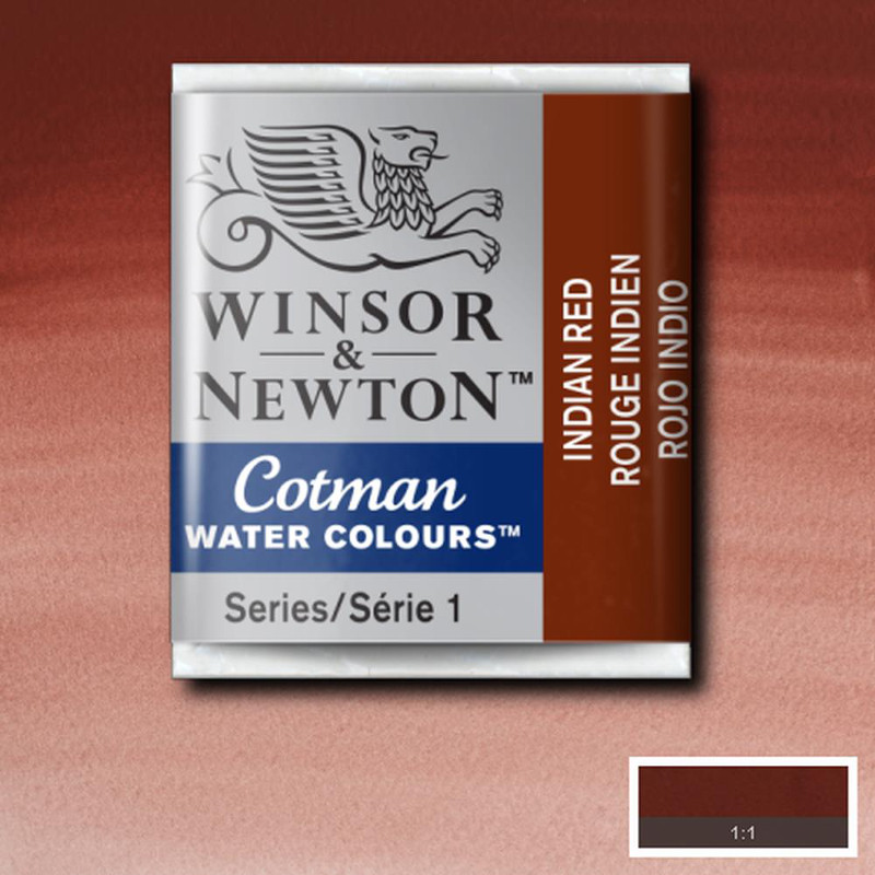 Image of Akvarellfärg Cotman 1/2-kopp  Indian red 317 0301317 094376901597
