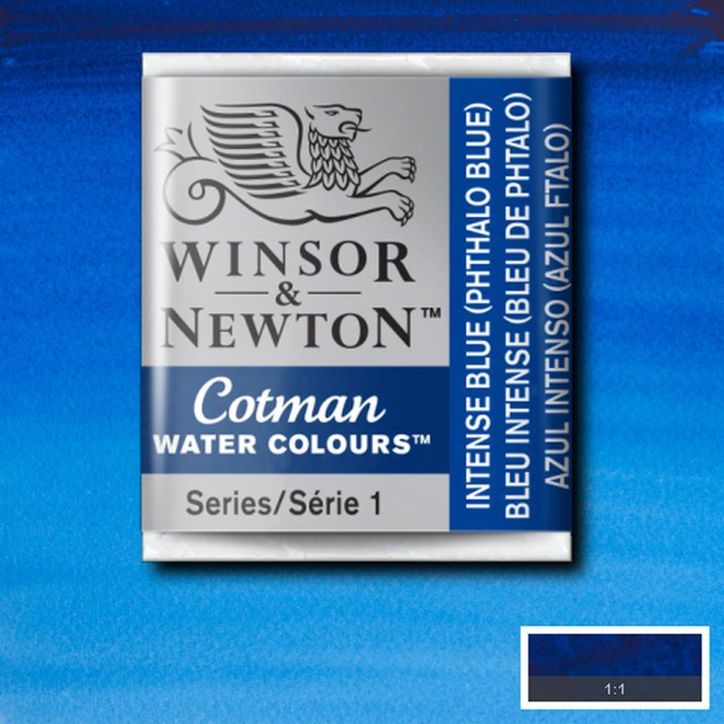 Image of Akvarellfärg Cotman 1/2-kopp  Intense blue 327 0301327 094376901610
