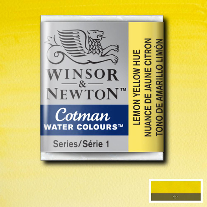 Image of Akvarellfärg Cotman 1/2-kopp  Lemon yellow 346 0301346 094376901658