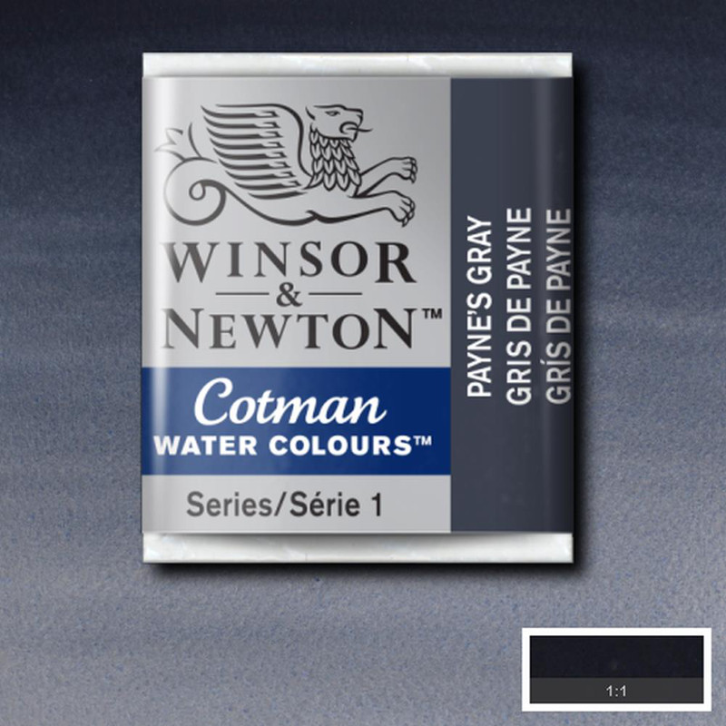 Image of Akvarellfärg Cotman 1/2-kopp  Payne’s gray 465 0301465 094376901689