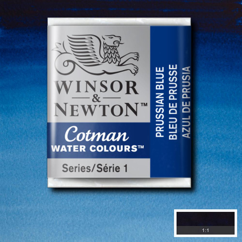Image of Akvarellfärg Cotman 1/2-kopp  Prussian blue 538 0301538 094376901702