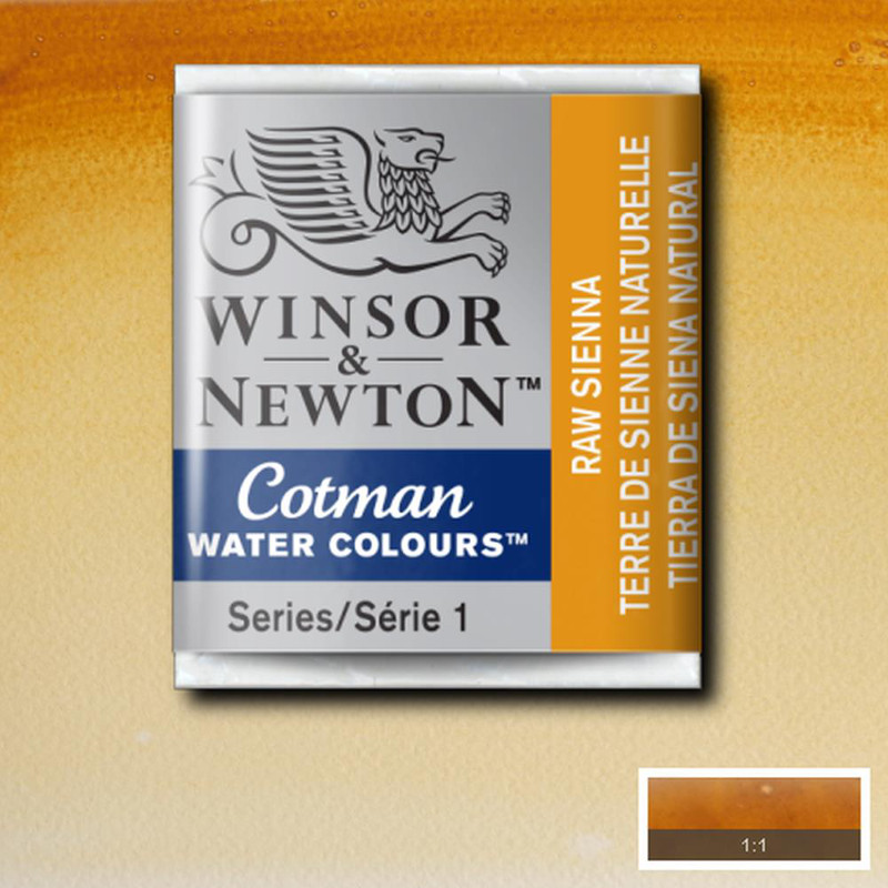 Image of Akvarellfärg Cotman 1/2-kopp  Raw sienna 552 0301552 094376901726