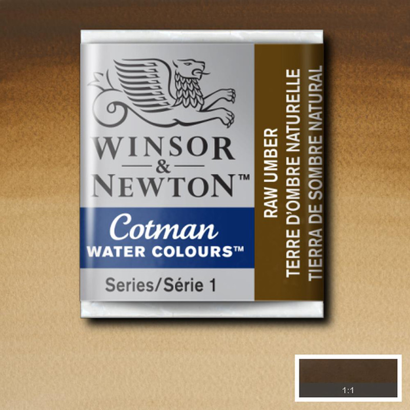 Image of Akvarellfärg Cotman 1/2-kopp  Raw umber 554 0301554 094376901733