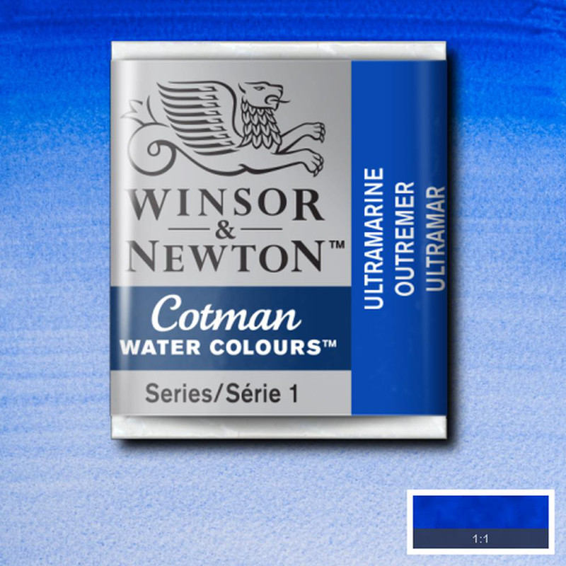 Image of Akvarellfärg Cotman 1/2-kopp  Ultramarine 660 0301660 094376901788