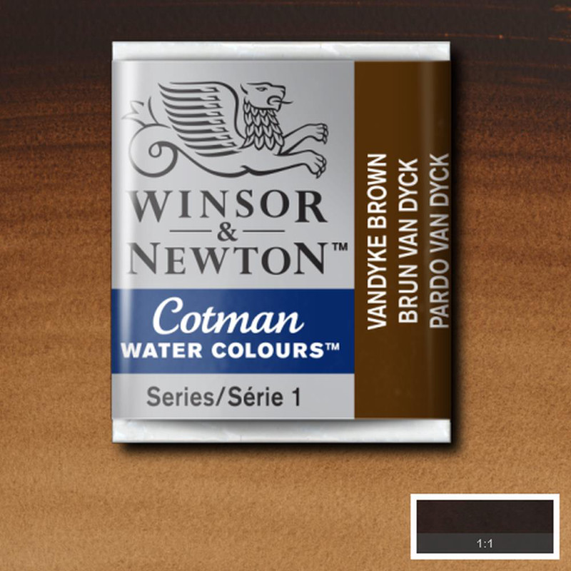 Image of Akvarellfärg Cotman 1/2-kopp  Vandyke brown 676 0301676 094376901795