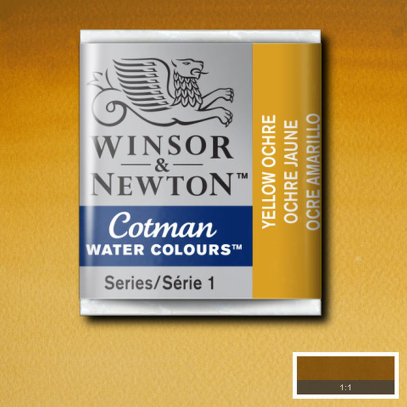 Image of Akvarellfärg Cotman 1/2-kopp  Yellow ochre 744 0301744 094376901818