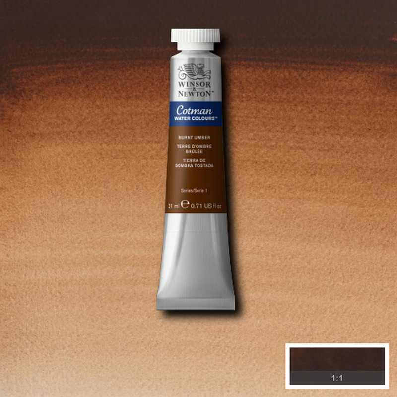 Image of Akvarellfärg Cotman 21ml  Burnt umber 076 (3F) 0308076 094376902341