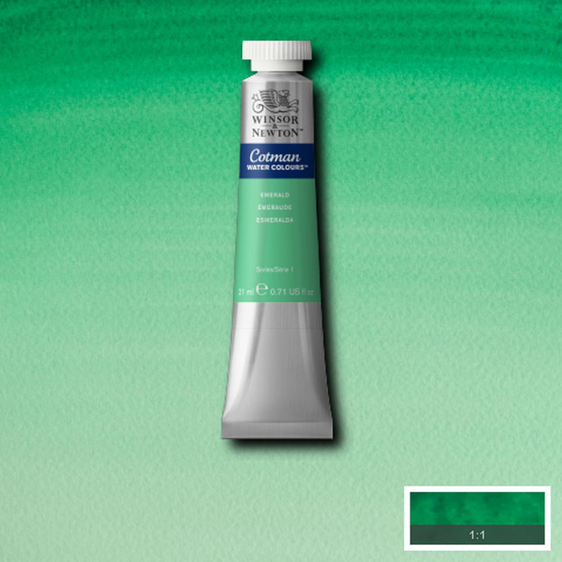 Image of Akvarellfärg Cotman 21ml  Emerald 235 (3F) 0308235 094376902457