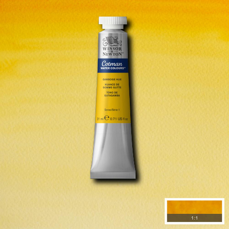 Image of Akvarellfärg Cotman 21ml  Gamboge hue 266 (3F) 0308266 094376902464