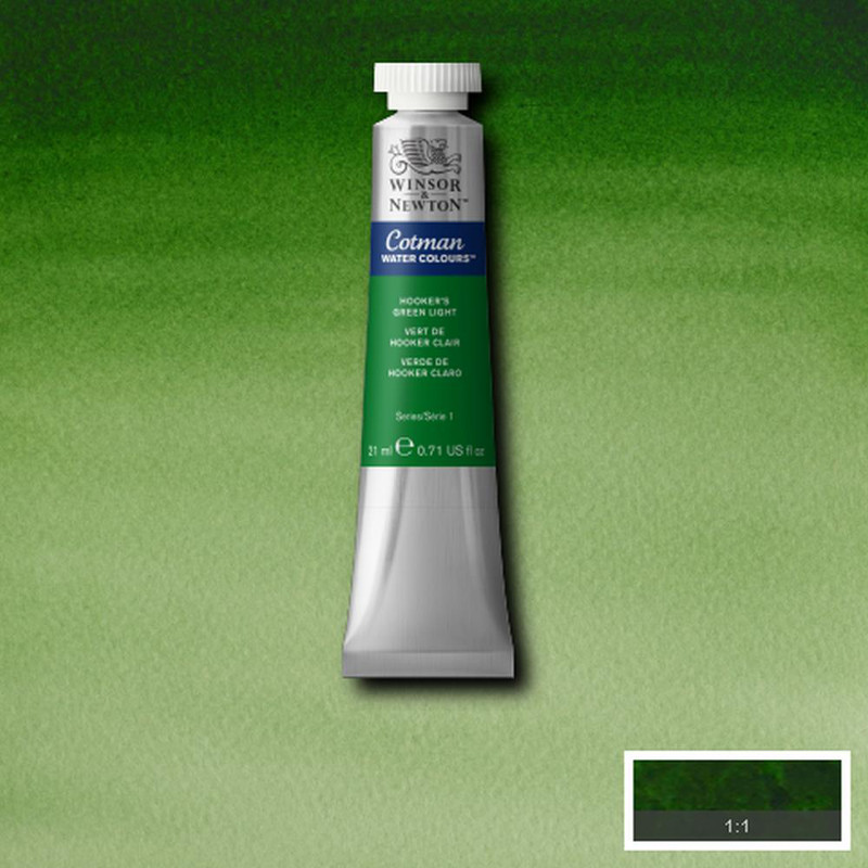 Image of Akvarellfärg Cotman 21ml  Hooker’s green light 314 (3F) 0308314 094376902488