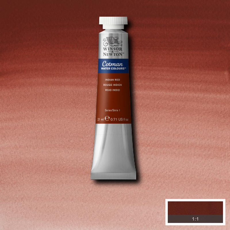 Image of Akvarellfärg Cotman 21ml  Indian red 317 (3F) 0308317 094376902495