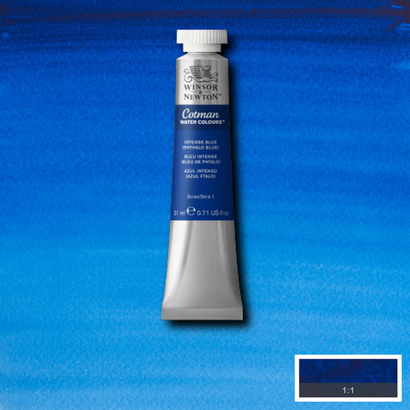Image of Akvarellfärg Cotman 21ml  Intense blue 327 (3F) 0308327 094376902518