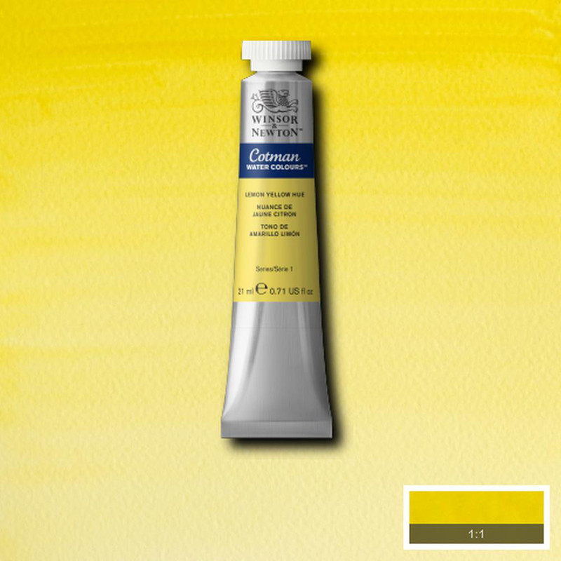 Image of Akvarellfärg Cotman 21ml  Lemon yellow 346 (3F) 0308346 094376902556