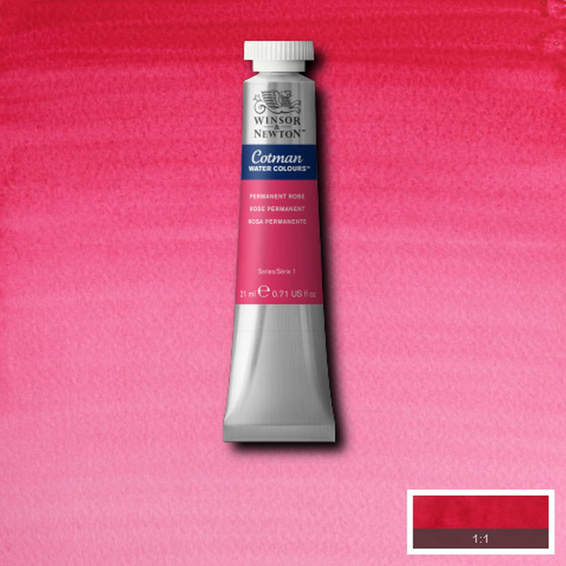 Image of Akvarellfärg Cotman 21ml  Permanent rose 502 (3F) 0308502 094376902594