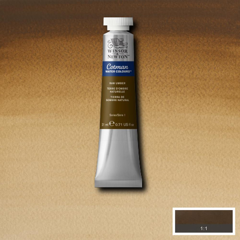 Image of Akvarellfärg Cotman 21ml  Raw umber 554 (3F) 0308554 094376902631