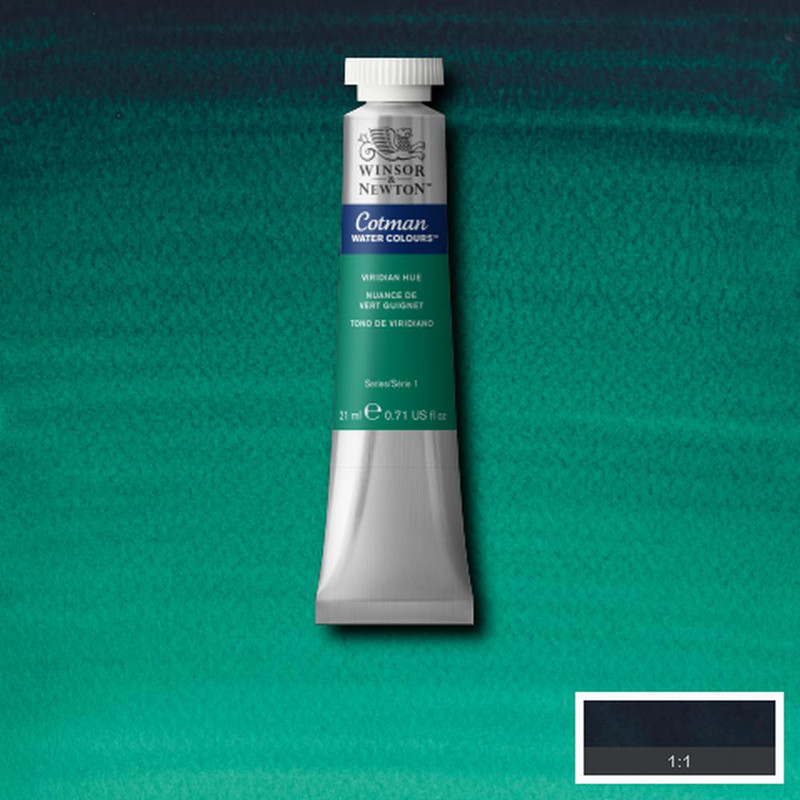 Image of Akvarellfärg Cotman 21ml  Viridian hue 696 (3F) 0308696 094376902709