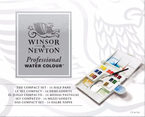 Image of Akvarellset Winsor & Newton Prof.  PWC Kompakta plastlåda 14 ½-koppar 0190049 094376905342