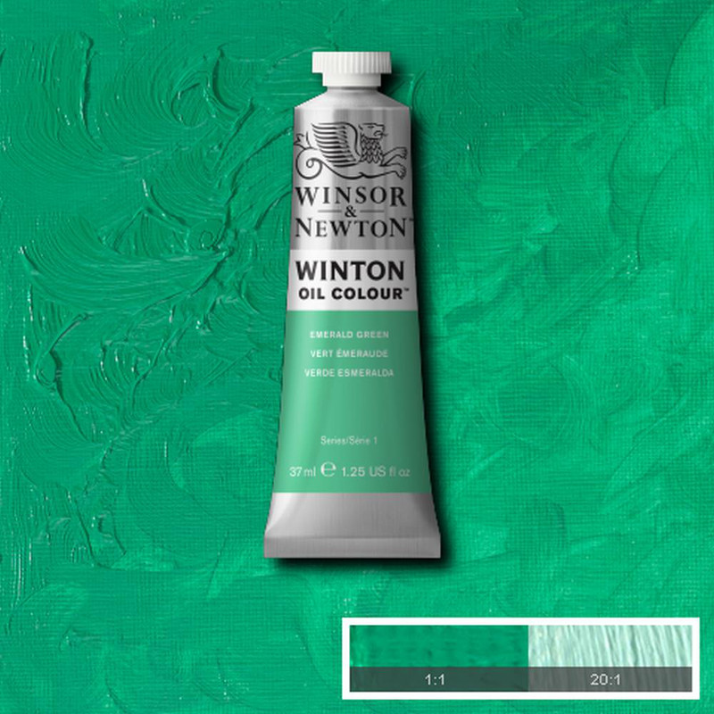 Image of Oljefärg Winton 37ml  Emerald green  241 (3F) 1414241 094376910247