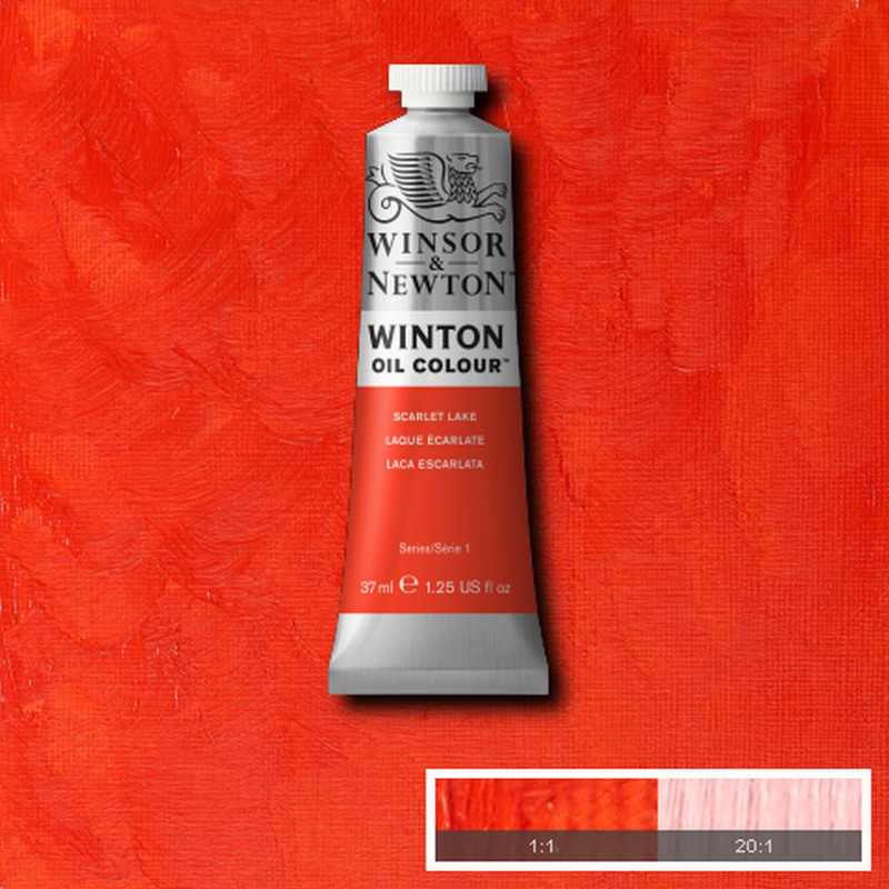 Image of Oljefärg Winton 37ml  Scarlet lake  603 (3F) 1414603 094376910575