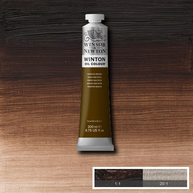 Image of Oljefärg Winton 200ml  Vandyke brown  676 1437676 094376910988