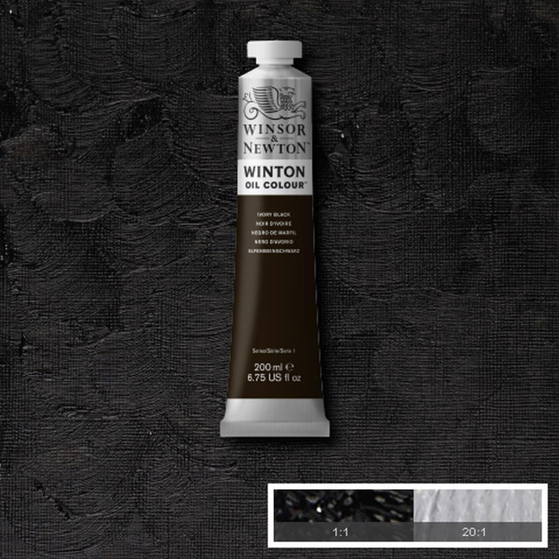 Image of Oljefärg Winton 200ml  Ivory black  331 1437331 094376911046