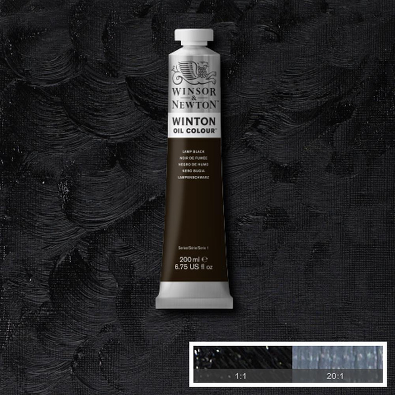 Image of Oljefärg Winton 200ml  Lamp black  337 1437337 094376911060