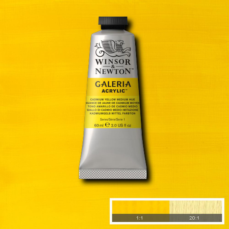 Image of Akrylfärg Galeria 60ml  Cadmium yellow med. hue  120 (3F) 2120120 094376913934