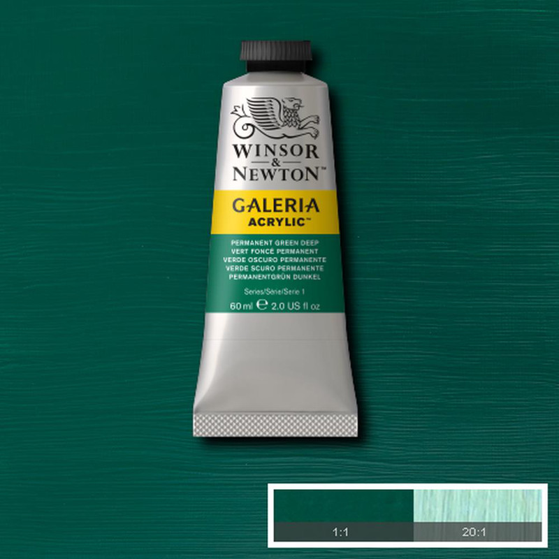 Image of Akrylfärg Galeria 60ml  Permanent green deep 482 (3F) 2120482 094376913989