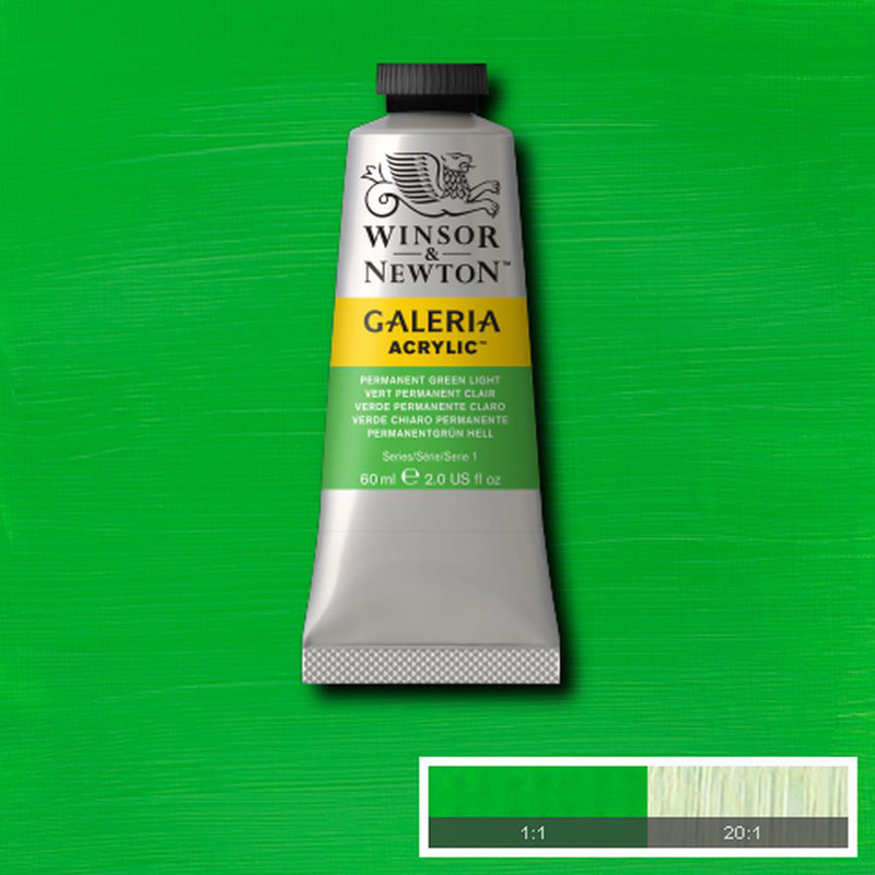 Image of Akrylfärg Galeria 60ml  Permanent green light  483 (3F) 2120483 094376913996