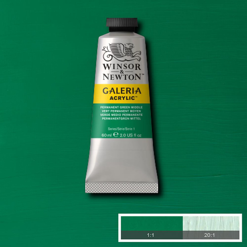 Image of Akrylfärg Galeria 60ml  Permanent green medium 484 (3F) 2120484 094376914009