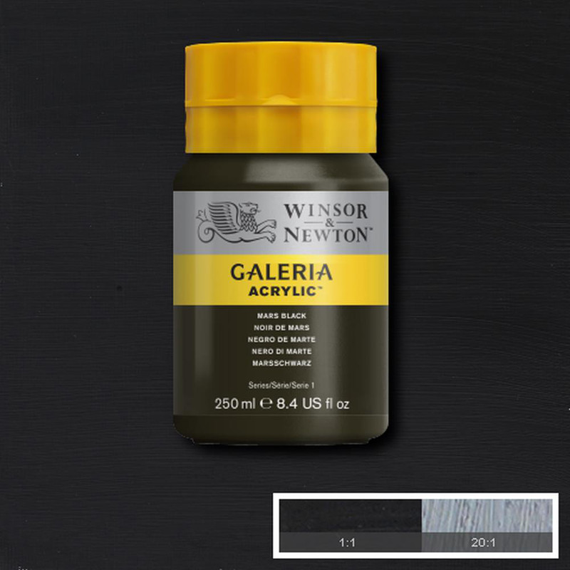 Image of Akrylfärg Galeria 250ml  Mars Black 386 2137386 094376914245