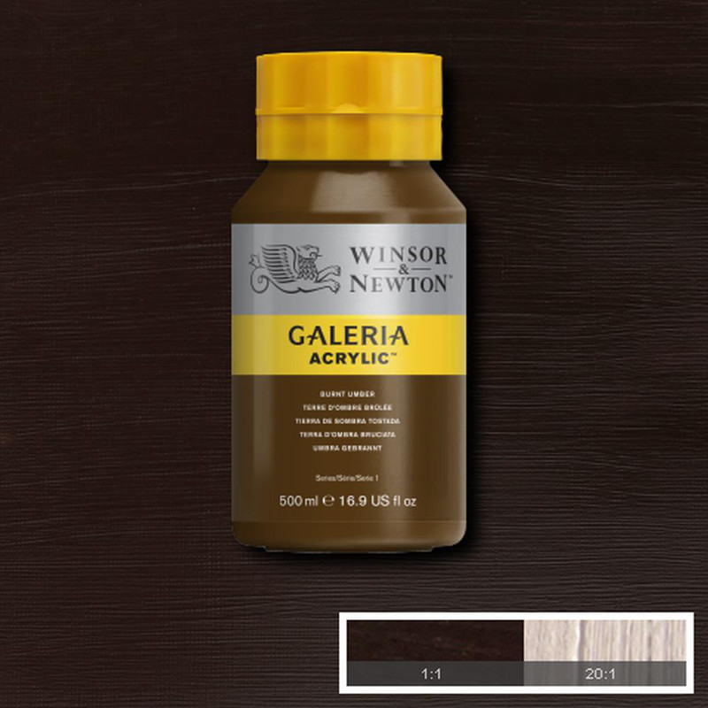 Image of Akrylfärg Galeria 500ml  Burnt umber  076 2150076 094376914405