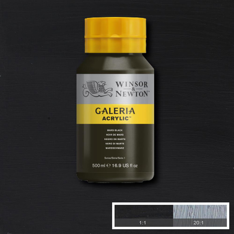 Image of Akrylfärg Galeria 500ml  Mars Black 386 2150386 884955101742