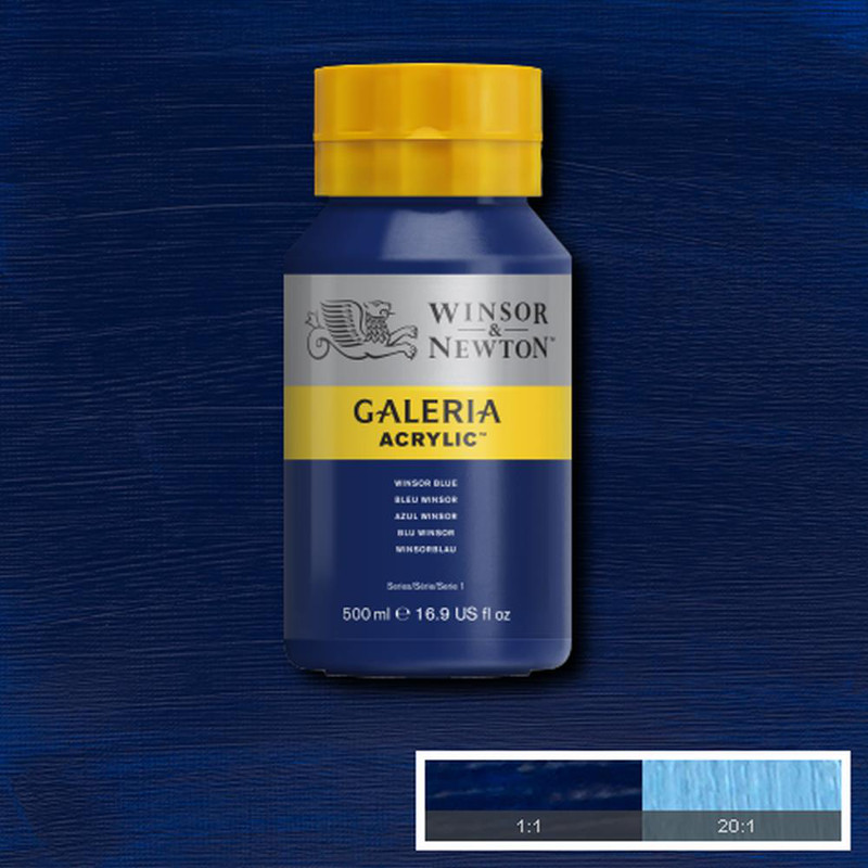 Image of Akrylfärg Galeria 500ml  Winsor blue 706 2150706 094376914887