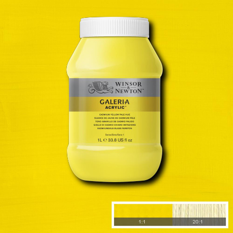 Image of Akrylfärg Galeria 1 liter  Cadmium yellow pale hue 114 2154114 094376914931