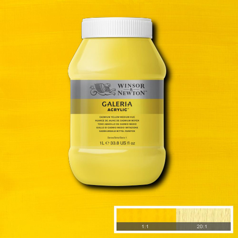 Image of Akrylfärg Galeria 1 liter  Cadmium yellow medium hue 120 2154120 094376914948